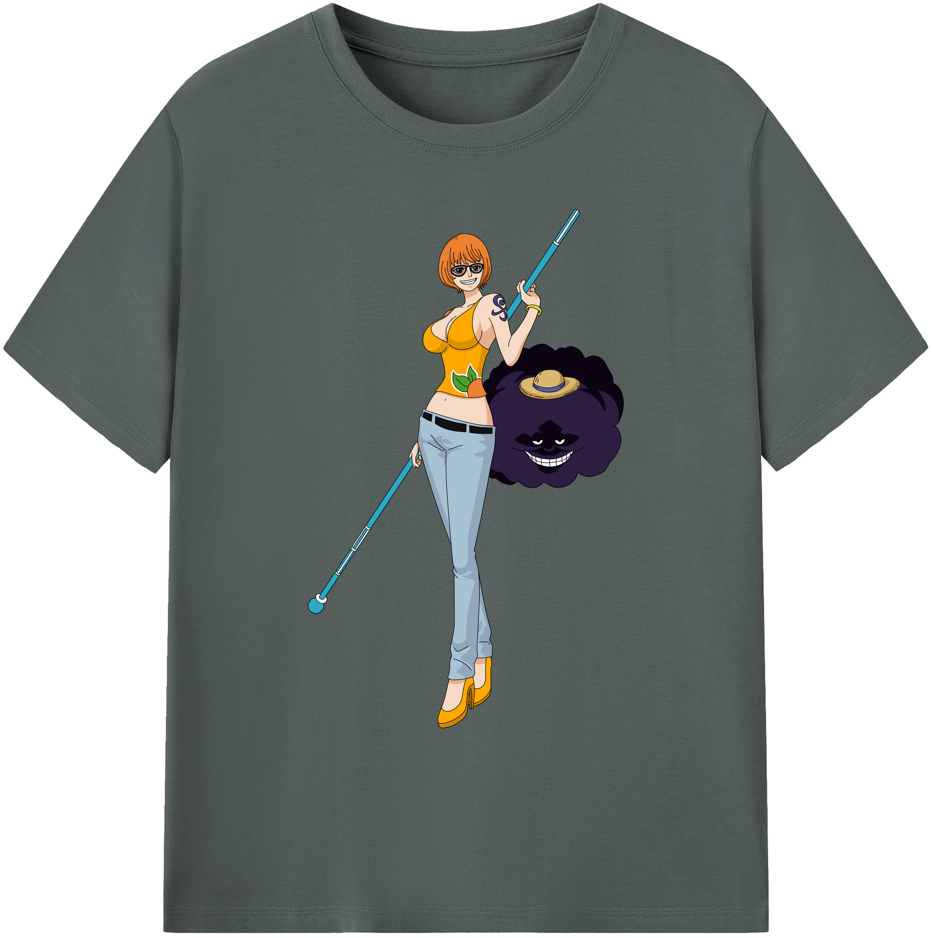 ワンピース ナミ ONE PIECE Nami 綿100％ メンズ半袖Tシャツ｜肌触りやわらか＆通気性